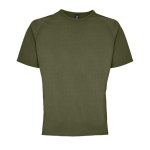 Ademend polyster t-shirt 140 g/m2 SOL'S Sportive kleur miliair groen