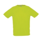 Ademend polyster t-shirt 140 g/m2 SOL'S Sportive kleur neon groen achtste weergave