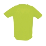 Ademend polyster t-shirt 140 g/m2 SOL'S Sportive kleur neon groen achter aanzicht