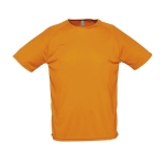 Ademend polyster t-shirt 140 g/m2 SOL'S Sportive kleur neon oranje