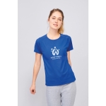 Sport t-shirts voor dames van 140 g/m2 polyester SOL'S Sporty kleur zwart