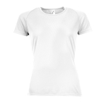 Sport t-shirts voor dames van 140 g/m2 polyester SOL'S Sporty kleur wit negende weergave