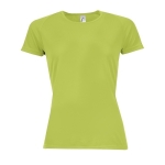 Sport t-shirts voor dames van 140 g/m2 polyester SOL'S Sporty kleur lichtgroen achtste weergave