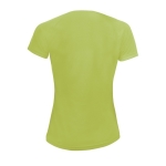 Sport t-shirts voor dames van 140 g/m2 polyester SOL'S Sporty kleur lichtgroen achter aanzicht