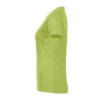 Sport t-shirts voor dames van 140 g/m2 polyester SOL'S Sporty kleur lichtgroen zij aanzicht