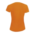 Sport t-shirts voor dames van 140 g/m2 polyester SOL'S Sporty kleur neon oranje achter aanzicht