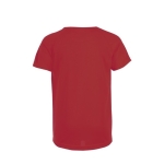 Polyester sport T-shirt voor jongens SOL'S Sportive 140 g/m2 kleur rood achter aanzicht