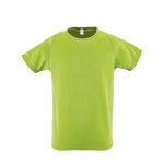 Polyester sport T-shirt voor jongens SOL'S Sportive 140 g/m2 kleur lichtgroen achtste weergave