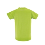 Polyester sport T-shirt voor jongens SOL'S Sportive 140 g/m2 kleur lichtgroen achter aanzicht