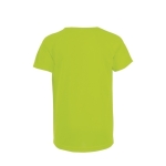 Polyester sport T-shirt voor jongens SOL'S Sportive 140 g/m2 kleur neon groen achter aanzicht