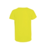 Polyester sport T-shirt voor jongens SOL'S Sportive 140 g/m2 kleur neon geel achter aanzicht