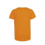 Polyester sport T-shirt voor jongens SOL'S Sportive 140 g/m2 kleur neon oranje achter aanzicht