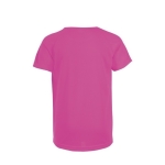 Polyester sport T-shirt voor jongens SOL'S Sportive 140 g/m2 kleur neon fuchsia achter aanzicht