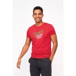 Polyester gezeefdrukte sport t-shirt met logo SOL'S Sprint 130 g/m2 kleur zwart