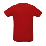 Polyester gezeefdrukte sport t-shirt met logo SOL'S Sprint 130 g/m2 kleur rood achter aanzicht