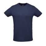 Polyester gezeefdrukte sport t-shirt met logo SOL'S Sprint 130 g/m2 kleur marineblauw