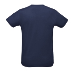 Polyester gezeefdrukte sport t-shirt met logo SOL'S Sprint 130 g/m2 kleur marineblauw achter aanzicht