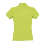 Slim fit damespoloshirt 100% katoen 170 g/m2 SOL'S Passion kleur lichtgroen achter aanzicht