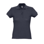 Slim fit damespoloshirt 100% katoen 170 g/m2 SOL'S Passion kleur donkerblauw