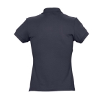 Slim fit damespoloshirt 100% katoen 170 g/m2 SOL'S Passion kleur donkerblauw achter aanzicht