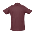 Hoge kwaliteit polo's laten bedrukken 210 g/m2 katoen SOL'S Spring kleur bordeaux achter aanzicht