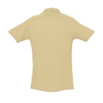 Hoge kwaliteit polo's laten bedrukken 210 g/m2 katoen SOL'S Spring kleur beige achter aanzicht