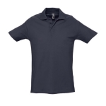 Hoge kwaliteit polo's laten bedrukken 210 g/m2 katoen SOL'S Spring kleur donkerblauw