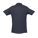 Hoge kwaliteit polo's laten bedrukken 210 g/m2 katoen SOL'S Spring kleur donkerblauw achter aanzicht