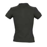 Hoogwaardig dames polo met logo van 100% katoen 210 g/m2 SOL'S People kleur zwart achter aanzicht