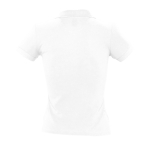 Hoogwaardig dames polo met logo van 100% katoen 210 g/m2 SOL'S People kleur wit achter aanzicht