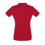 Zeefdruk polo's voor dames van 180 g/m2 katoen SOL'S Perfect Women kleur rood achter aanzicht