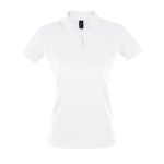 Zeefdruk polo's voor dames van 180 g/m2 katoen SOL'S Perfect Women kleur wit negende weergave