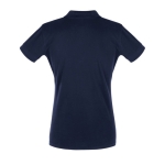 Zeefdruk polo's voor dames van 180 g/m2 katoen SOL'S Perfect Women kleur marineblauw achter aanzicht