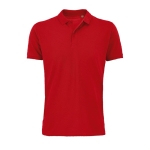 Eco poloshirt van 100% biologisch katoen 170 g/m2 SOL'S Planet kleur rood vijfde weergave