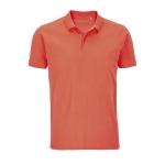 Eco poloshirt van 100% biologisch katoen 170 g/m2 SOL'S Planet kleur neon oranje