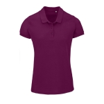 Katoenen dames poloshirt met zeefdruk SOL'S Planet 170 g/m2 kleur bordeaux tweede weergave