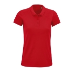 Katoenen dames poloshirt met zeefdruk SOL'S Planet 170 g/m2 kleur rood vijfde weergave