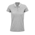 Katoenen dames poloshirt met zeefdruk SOL'S Planet 170 g/m2 kleur grijs