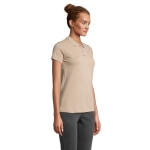 Katoenen dames poloshirt met zeefdruk SOL'S Planet 170 g/m2 kleur beige tweede foto weergave