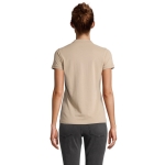 Katoenen dames poloshirt met zeefdruk SOL'S Planet 170 g/m2 kleur beige derde foto weergave