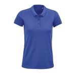 Katoenen dames poloshirt met zeefdruk SOL'S Planet 170 g/m2 kleur koningsblauw derde weergave