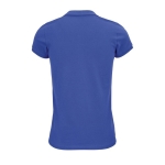 Katoenen dames poloshirt met zeefdruk SOL'S Planet 170 g/m2 kleur koningsblauw achter aanzicht