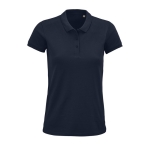 Katoenen dames poloshirt met zeefdruk SOL'S Planet 170 g/m2 kleur marineblauw