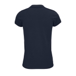 Katoenen dames poloshirt met zeefdruk SOL'S Planet 170 g/m2 kleur marineblauw achter aanzicht