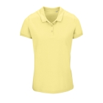 Katoenen dames poloshirt met zeefdruk SOL'S Planet 170 g/m2 kleur lichtgeel