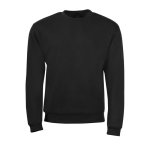 Zacht aanvoelend sweatshirt van polyester en katoen SOL'S Spider 260 g/m2 kleur zwart