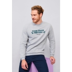 Zacht aanvoelend sweatshirt van polyester en katoen SOL'S Spider 260 g/m2 kleur zwart