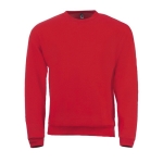 Zacht aanvoelend sweatshirt van polyester en katoen SOL'S Spider 260 g/m2 kleur rood vijfde weergave