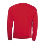 Zacht aanvoelend sweatshirt van polyester en katoen SOL'S Spider 260 g/m2 kleur rood achter aanzicht