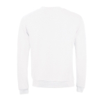 Zacht aanvoelend sweatshirt van polyester en katoen SOL'S Spider 260 g/m2 kleur wit achter aanzicht